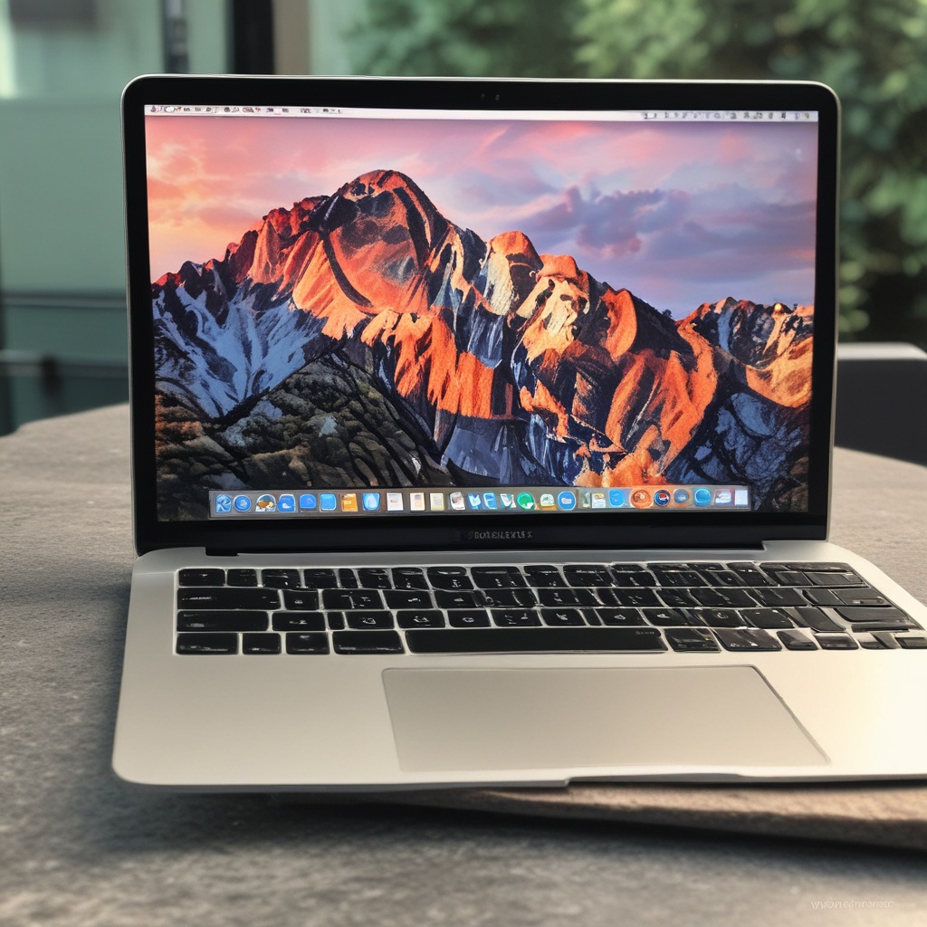 Macbook Air showcasing its thin design